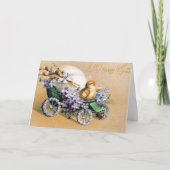 ヴィンテージイースターエッグシックフローラ花 シーズンカード (正面)