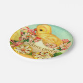 ヴィンテージイースターエッグシックフローラ花 ペーパープレート (アングル)