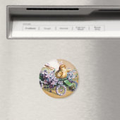 ヴィンテージイースターエッグシックフローラ花 マグネット (インサイチュ (食洗機))