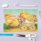 ヴィンテージイースターエッグシックフローラ花 薄葉紙 (クラフト)