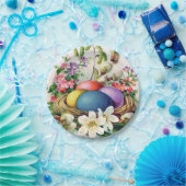 ヴィンテージイースターエッグスカートパーティープレート ペーパープレート (パーティー)