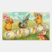 ヴィンテージイースターエッグチックス 長方形シール (正面)