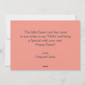 ヴィンテージイースターエッグトレインカスタムイースター シーズンカード (裏面)