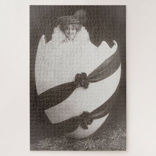 ヴィンテージイースターエッグレディ ジグソーパズル (縦)