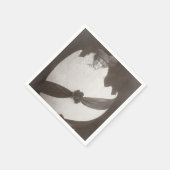 ヴィンテージイースターエッグレディ スタンダードカクテルナプキン (角)