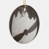 ヴィンテージイースターエッグレディ セラミックオーナメント (右)