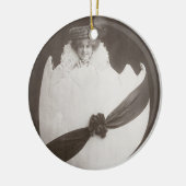 ヴィンテージイースターエッグレディ セラミックオーナメント (左)