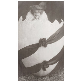 ヴィンテージイースターエッグレディ テーブルクロス