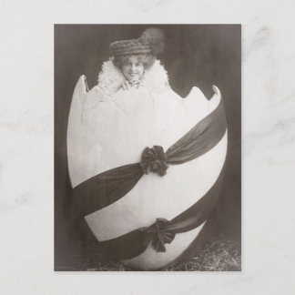 ヴィンテージイースターエッグレディ ポストカード