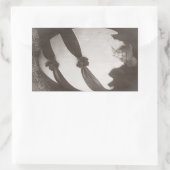 ヴィンテージイースターエッグレディ 長方形シール (バッグ)