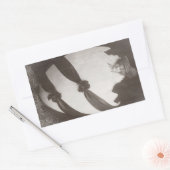 ヴィンテージイースターエッグレディ 長方形シール (封筒)