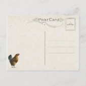 ヴィンテージイースターエッグ、ヘン&チックス ポストカード (裏面)