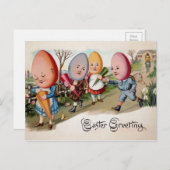 ヴィンテージイースターエッグ ポストカード (正面/裏面)