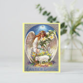 ヴィンテージイースターエンジェルとラム シーズンポストカード (スタンド正面)