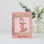 ヴィンテージイースターエンジェルチクスエッグ ポストカード (スタンド正面)