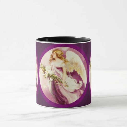 ヴィンテージイースターエンジェルテクスチャ マグカップ (中央)