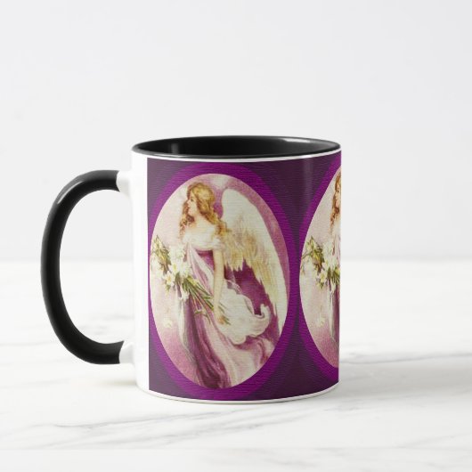 ヴィンテージイースターエンジェルテクスチャ マグカップ (左)