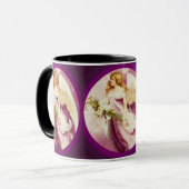 ヴィンテージイースターエンジェルテクスチャ マグカップ (正面左)