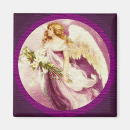 ヴィンテージイースターエンジェルテクスチャ マグネット