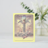 ヴィンテージイースターエンジェルポストカード シーズンポストカード (スタンド正面)