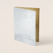 ヴィンテージイースターエンジェル挨拶 箔カード (正面)