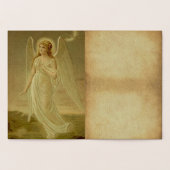 ヴィンテージイースターエンジェル挨拶 箔カード (内部)