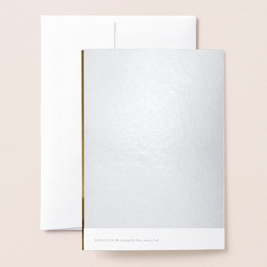 ヴィンテージイースターエンジェル挨拶 箔カード (裏面封筒付き)