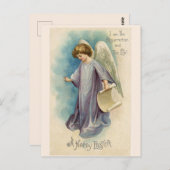 ヴィンテージイースターエンジェル私が復活 ポストカード (正面/裏面)