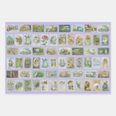 ヴィンテージイースターカードの紙シート(3) ラッピングペーパーシート (正面)