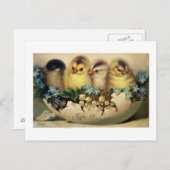 ヴィンテージイースターカード再生用はがき、 シーズンポストカード (正面/裏面)