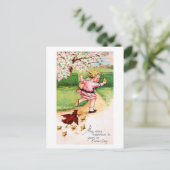 ヴィンテージイースターカード再生葉書 シーズンポストカード (スタンド正面)