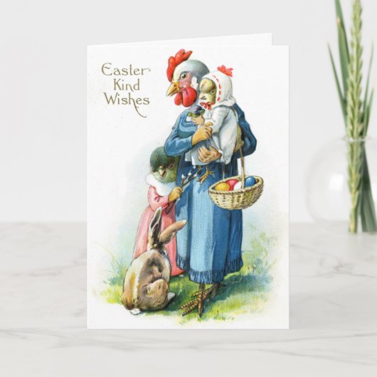 ヴィンテージイースターカード – ママヘン&フレンド カード (正面)