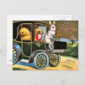 ヴィンテージイースターカード(18) シーズンポストカード (正面/裏面)