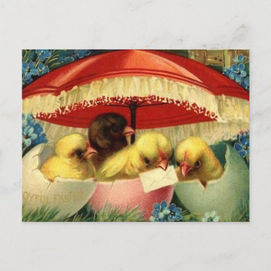ヴィンテージイースターカード(1) シーズンポストカード (正面)