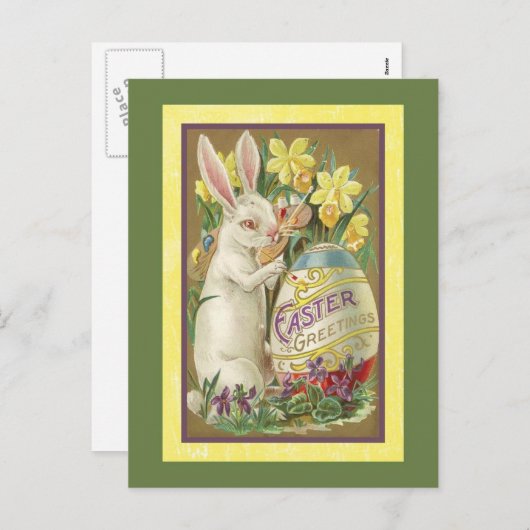 ヴィンテージイースターカード(23) シーズンポストカード (正面/裏面)