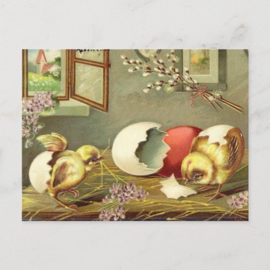 ヴィンテージイースターカード(24) シーズンポストカード (正面)