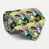 ヴィンテージイースターガールとベビーチックス ネクタイ (ロール)