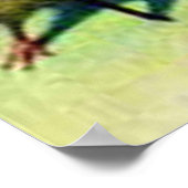 ヴィンテージイースターガールとベビーチックポスター ポスター (角)