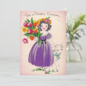 ヴィンテージイースターガールと子羊 シーズンカード (スタンド正面)