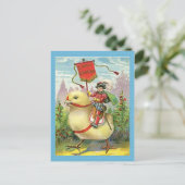 ヴィンテージイースターガール卵の紫色の花, ZSSG シーズンポストカード (スタンド正面)