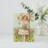 ヴィンテージイースターガール シーズンポストカード (スタンド正面)