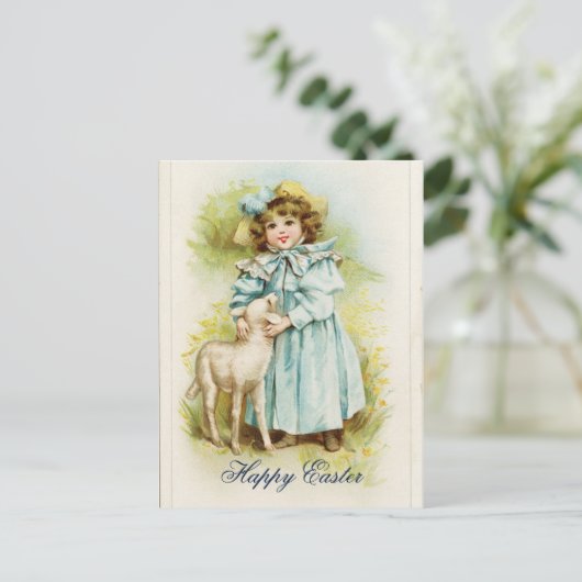 ヴィンテージイースターガール シーズンポストカード (スタンド正面)