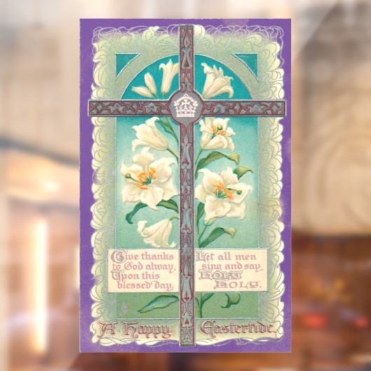 ヴィンテージイースタークロスウィンドウの固定 ウィンドウサイン (シート2)