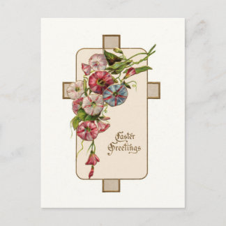 ヴィンテージイースタークロスポストカード シーズンポストカード