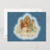 ヴィンテージイースターグリーティングエンジェル シーズンポストカード (正面/裏面)