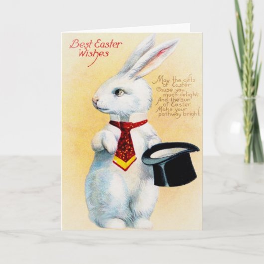 ヴィンテージイースターグリーティングカード シーズンカード (正面)