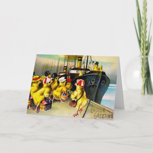 ヴィンテージイースターグリーティングカード シーズンカード (正面)