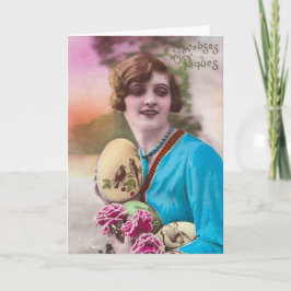 ヴィンテージイースターグリーティングカード シーズンカード