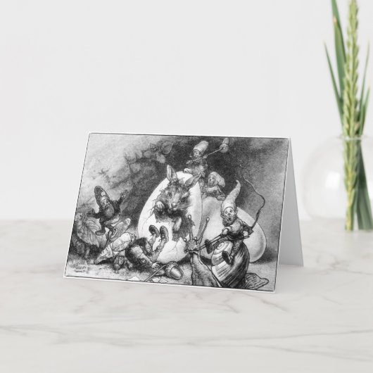 ヴィンテージイースターグリーティングカード シーズンカード (正面)