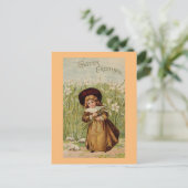 ヴィンテージイースターグリーティングガール シーズンポストカード (スタンド正面)